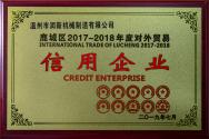 Lucheng Foreign Trade Credit Enterprises in 2019