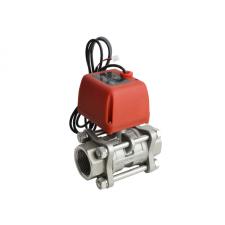 Stainless electric ball Valve jointed by threading