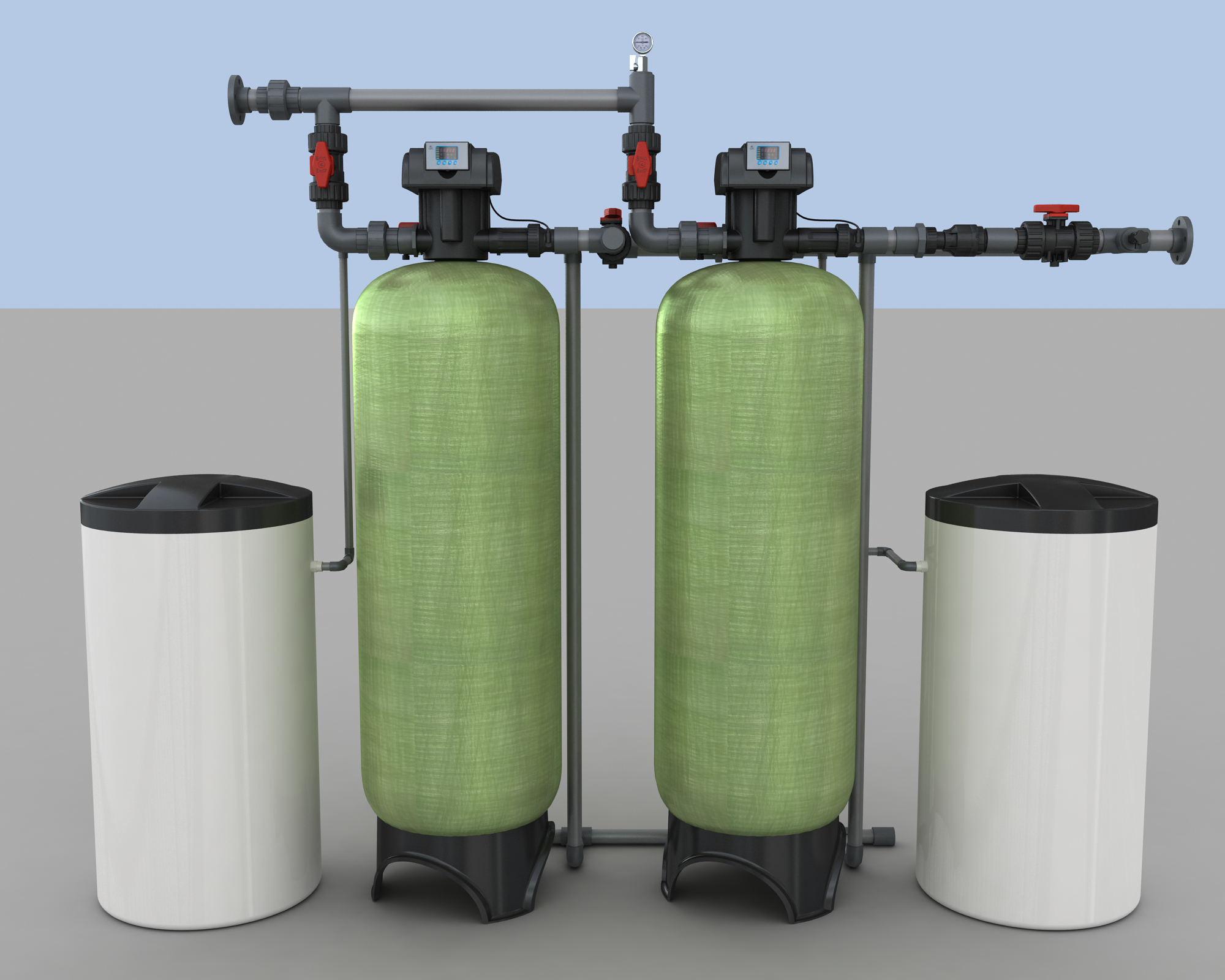 Softening System of 15t Double Valve Double Tank