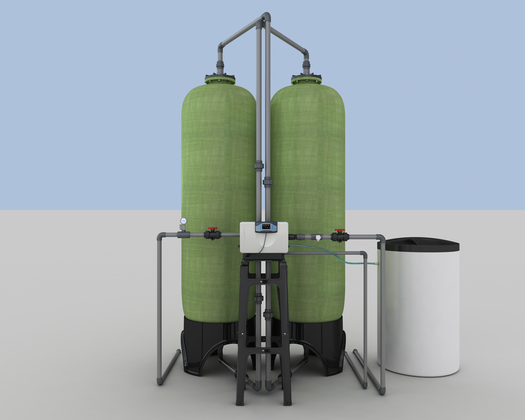 Softening System of 6 Tons Single Valve Double Tank